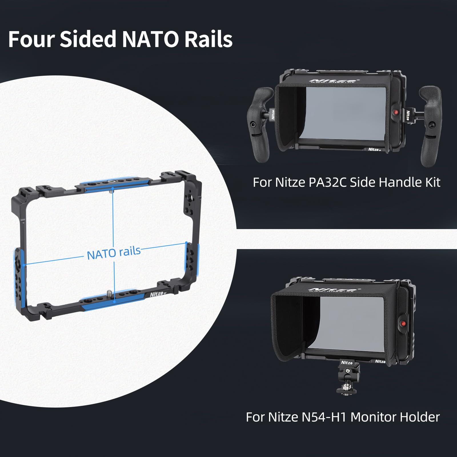 Amazon | Nitze OSEE G7/T7用ケージ サンフードと4辺内蔵NATOレール