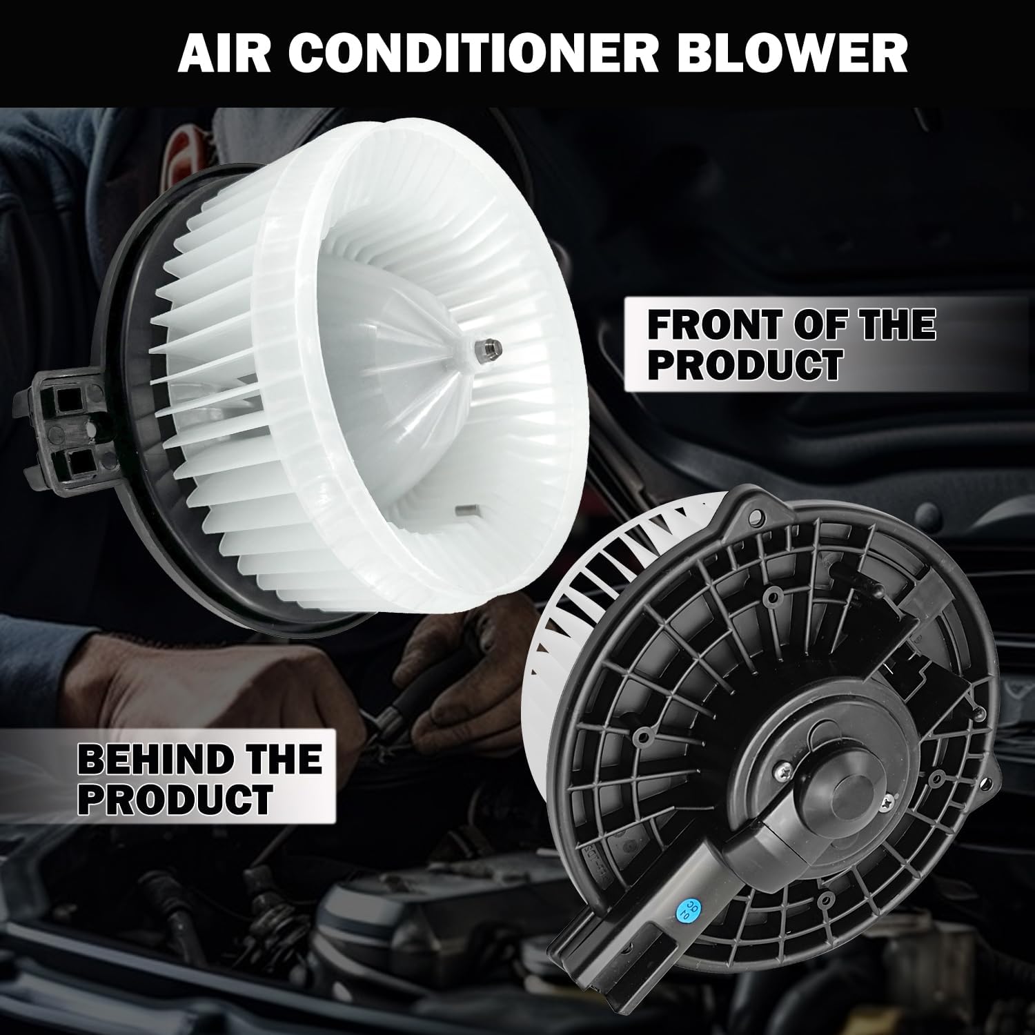 700003 AC Heater Blower Motor Fan Assembly Fit for Acura tsx 2004-2008，for Honda Accord 2003-2007，for Honda Ridgeline 2008-2014 79310SDAA01, 79310SDCA01, 79310SJCA03, HO3126106