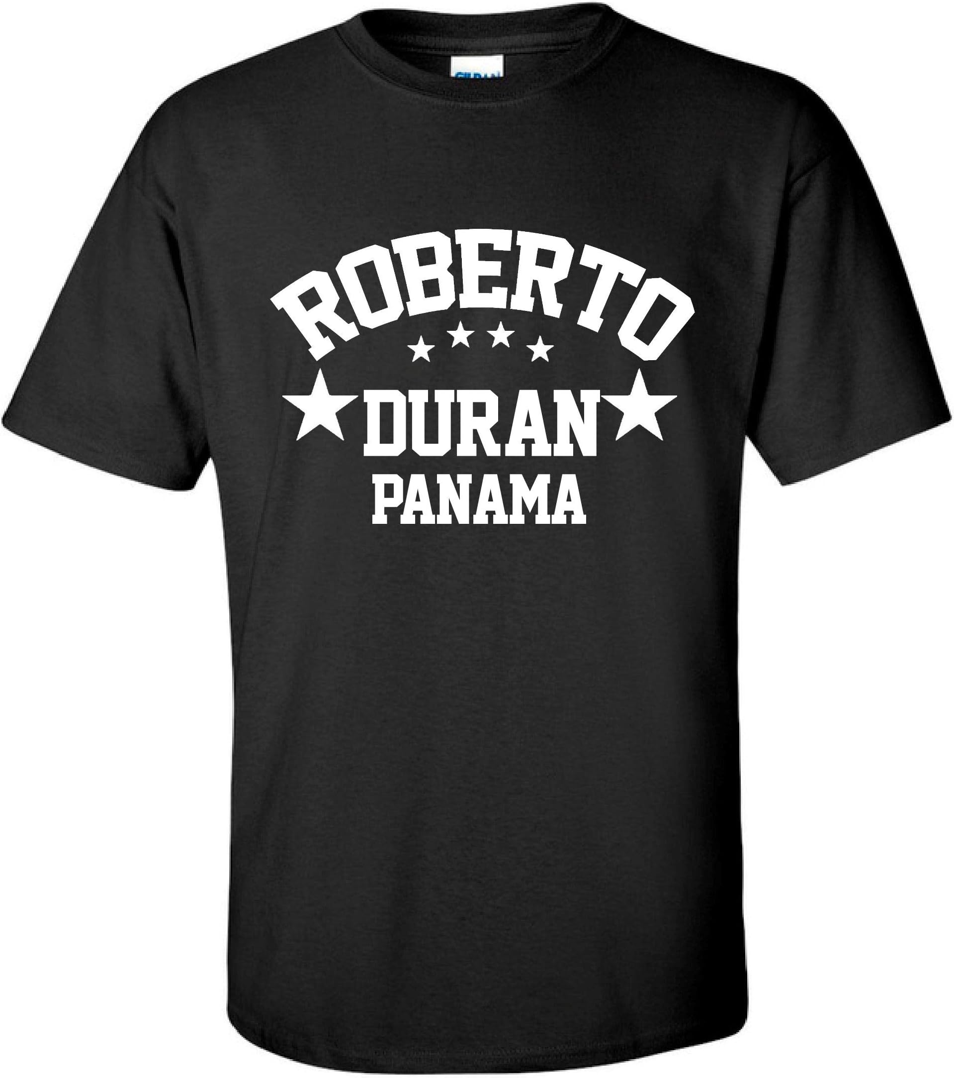 Roberto Duran Panama Champion Boxing Gym Training Mens T-Shirt (Medium) Black