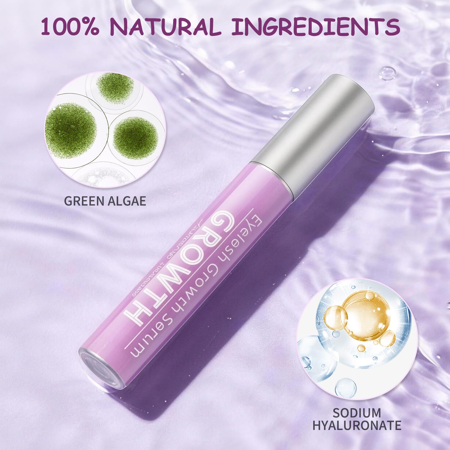 IPRILRY Eyelash Growth Serum with Natural Formula Lash Serum for Eyelash Growth for Longer,Fuller Looking Lashes Gentle for Eyelash 0.17 Fl Oz - 2