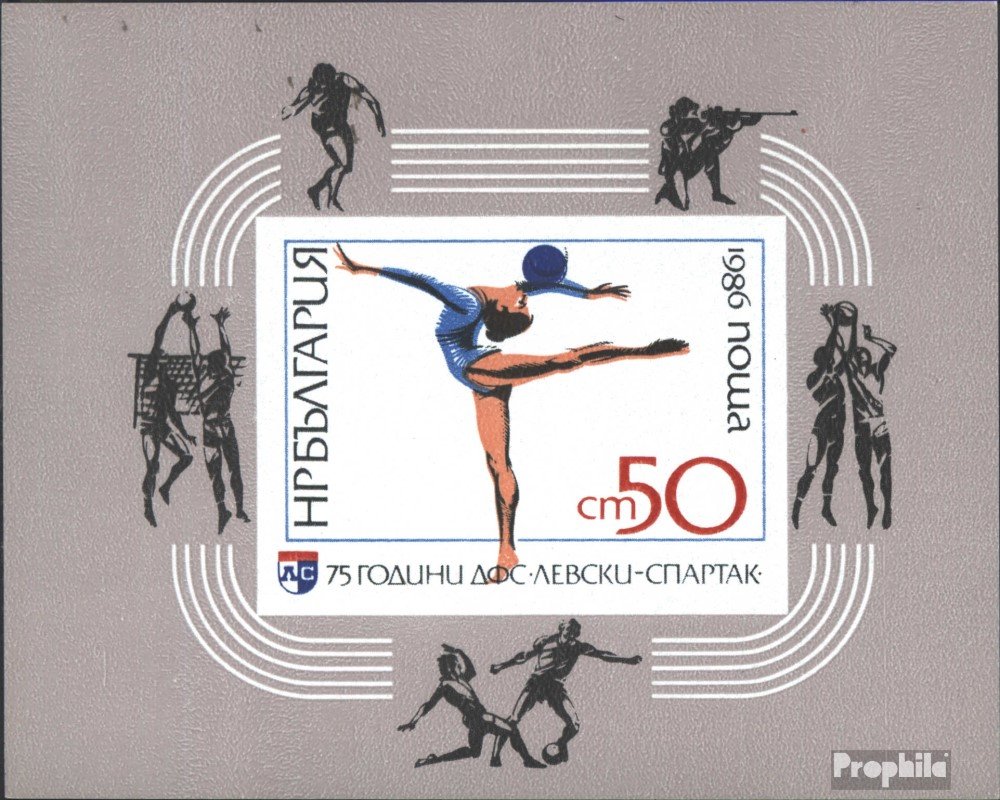 Bulgaria block165 (complete.issue.) 1986 sports Levski-Spartak (Stamps for collectors) Ball games without soccer