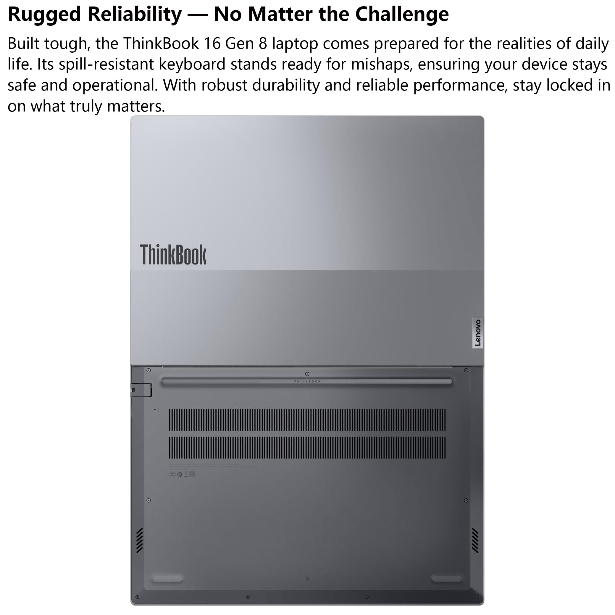 Lenovo ThinkBook 16 Gen 8 Business Laptop Computer, Intel 16-Core Ultra 7 255H (Beat i9-13900H), 32GB DDR5, 1TB PCIe SSD, 16" FHD+ Copilot AI PC, WiFi 6E, BT 5.3, Fingerprint Reader, Windows 11 Pro