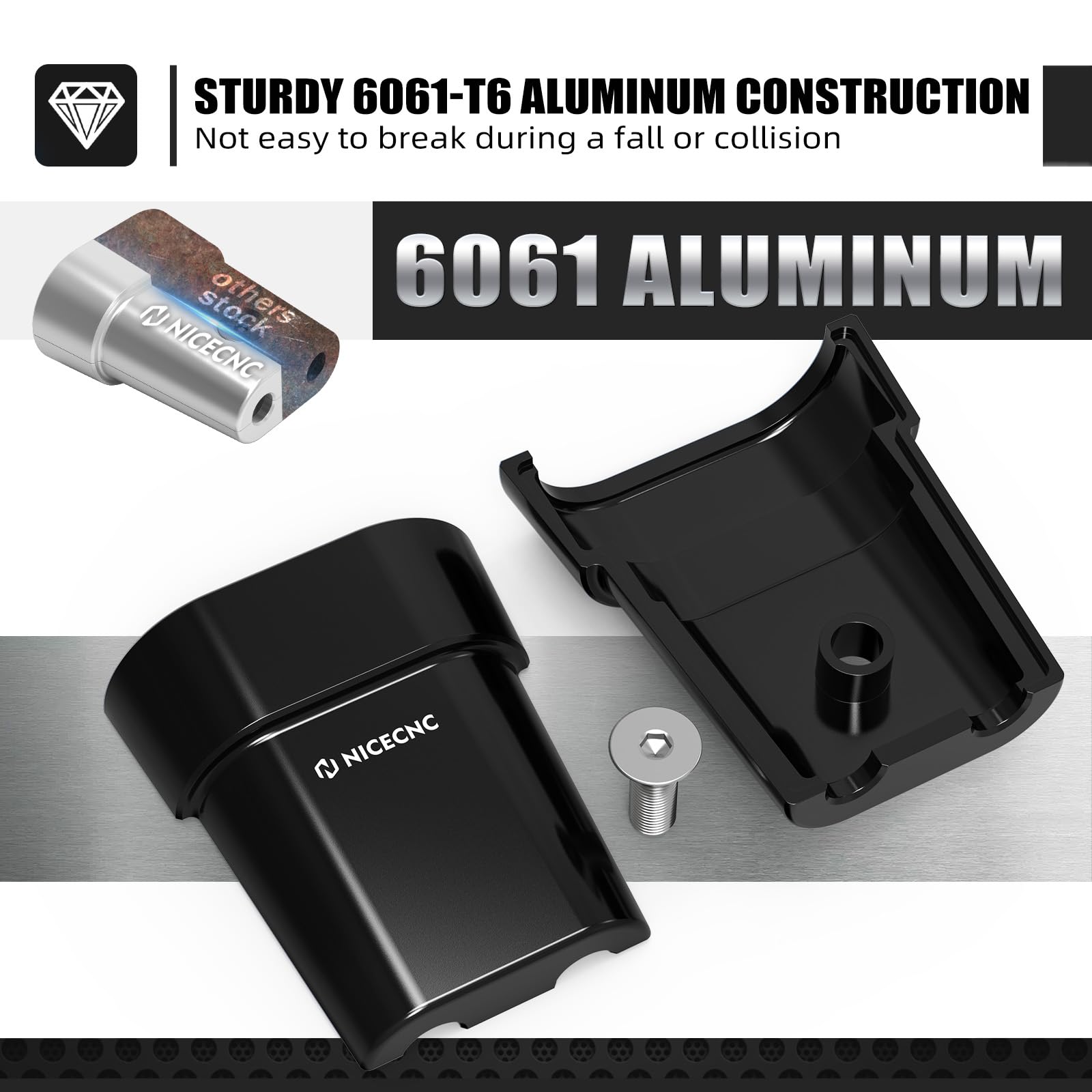 NICECNC Protezione per cavo acceleratore compatibile con KTM 125-450 XC/SX/XCF/SXF 2023-2025, compatibile con Husqvarna ES 350/500 2024-2025, vedi montaggio