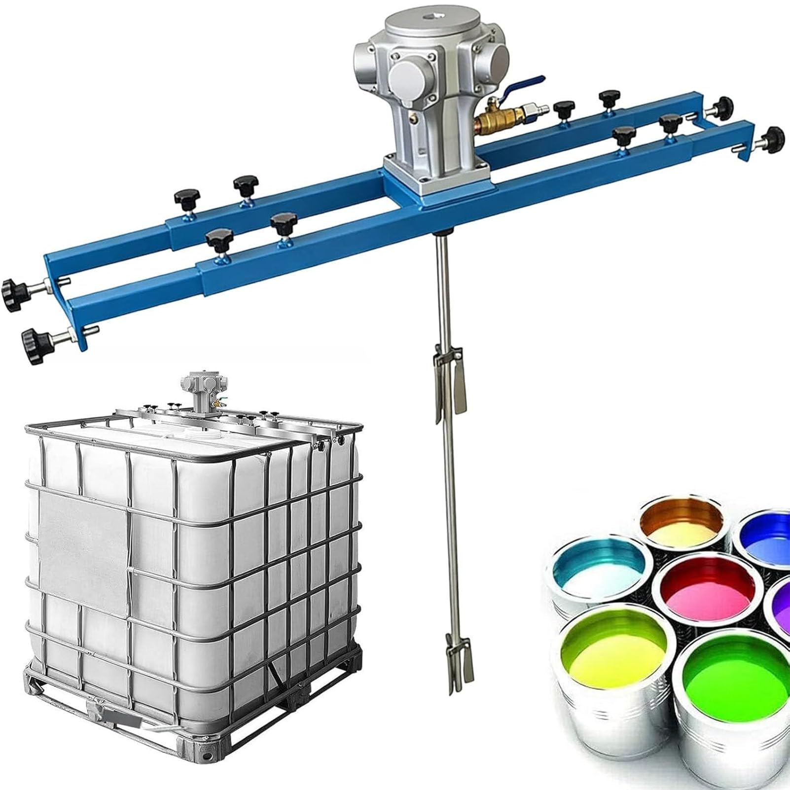 PioMue Pneumatic Agitator with 250mm Impeller 5Cylinder