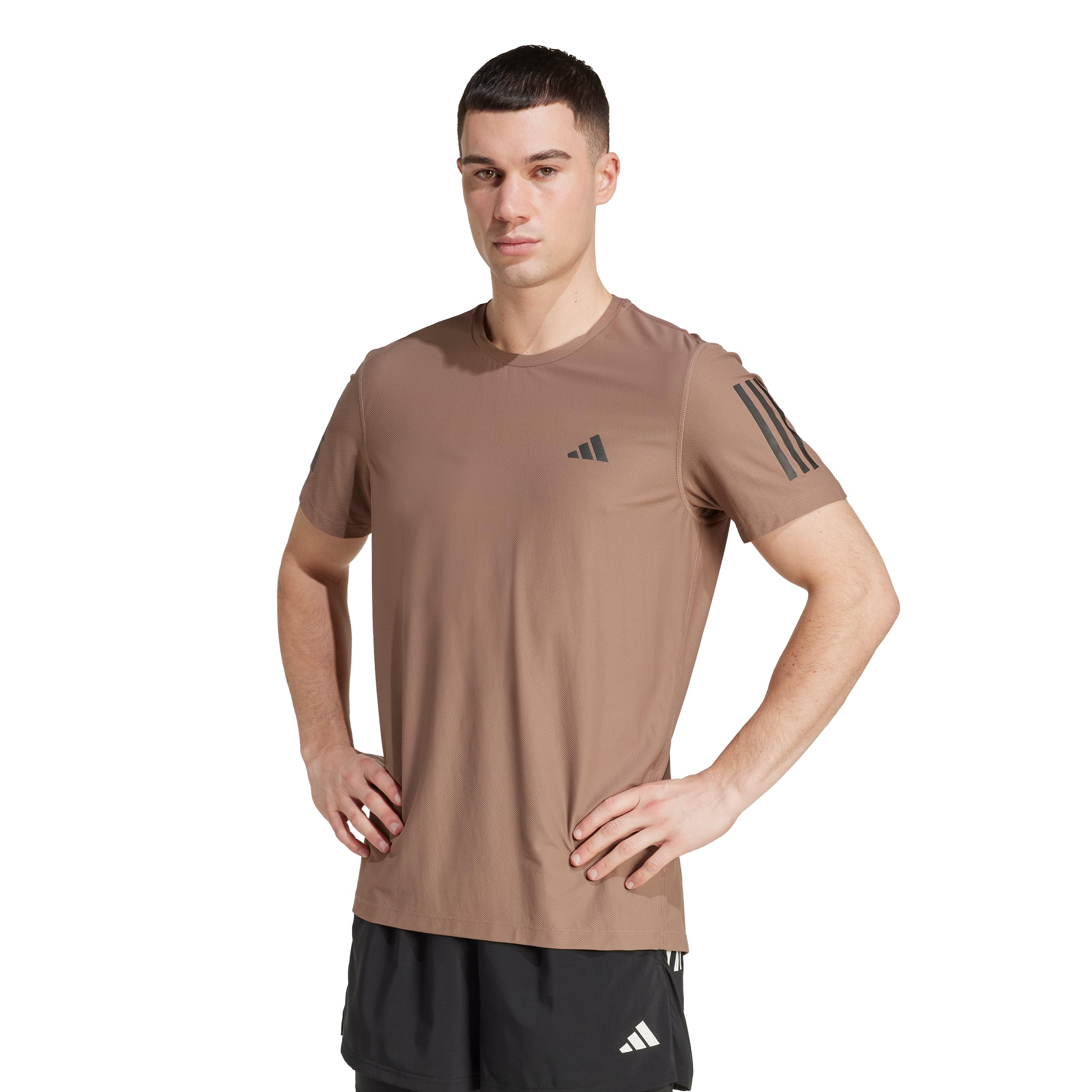 

                                                    Adidas Men's Own The Run T-Shirt, Trace Brown, Sma