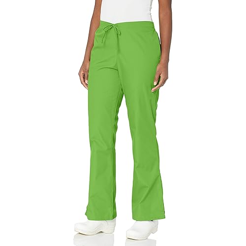 Cherokee Workwear Women Scrubs Pant Natural Rise Flare Leg Drawstring 4101