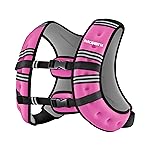 PACEARTH Weighted Vest,6lb/8lb/10lb/12lb/16lb/20lb/25lb/30lb Weight Vest with Reflective Stripe, Body Weight Vests for Women, Men, Weight Loss Workout, Strength Training, Running, Walking, Jogging