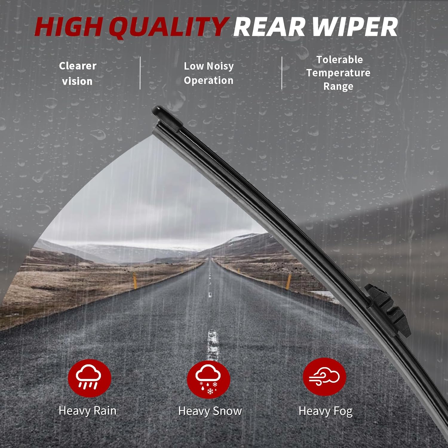 OTUAYAUTO 20"+20"+11"+12" Wipers Replacement for Ford Escape 2008-2012 Premium All-Season Front Windshield Wiper Blades and Rear Wiper Arm and Blade Assembly Kit(Pack of 4)