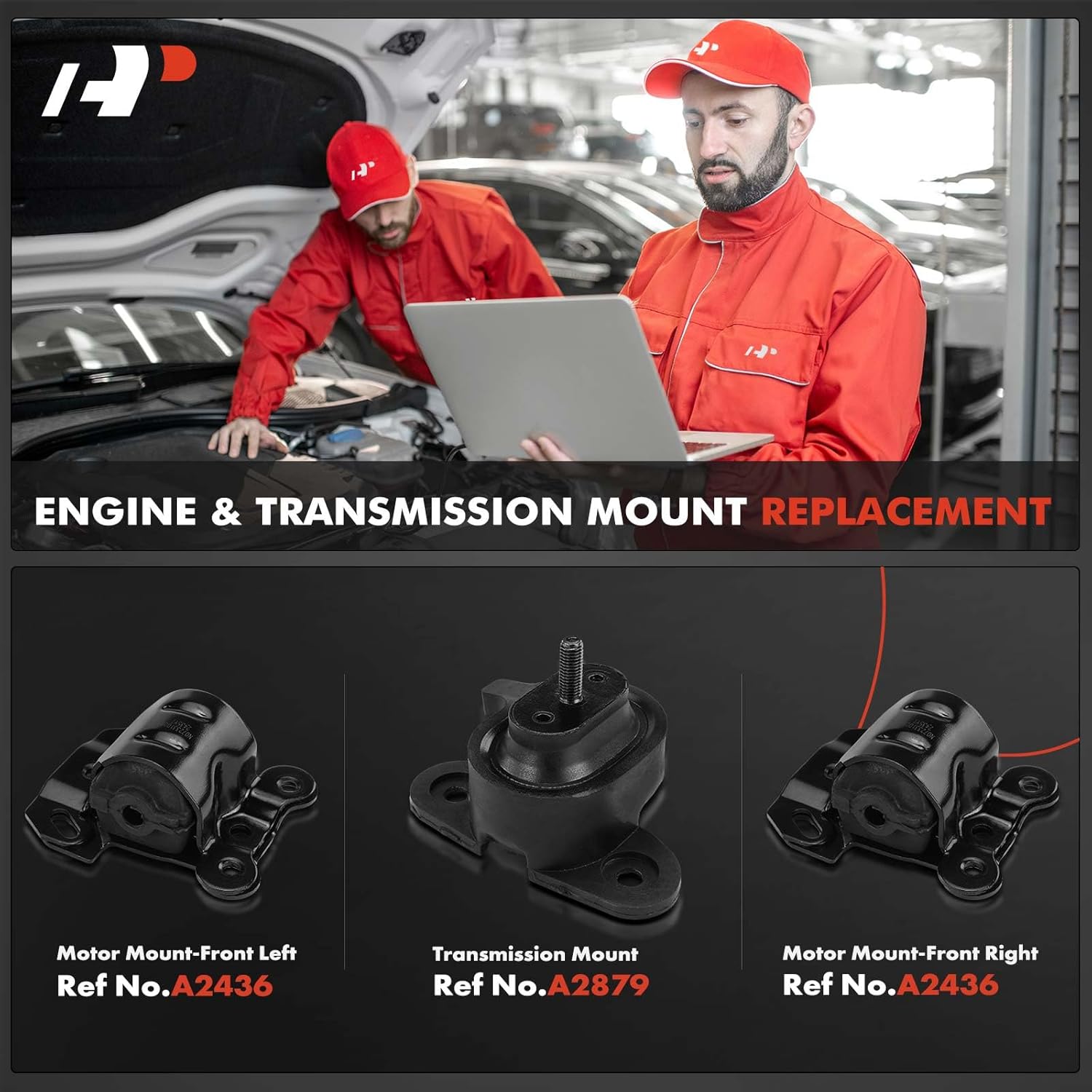 A-Premium 3PCS Engine Motor Mount and Transmission Mount Kit Compatible with Chevrolet Astro 1994-2005 & GMC Safari 1994-2005, 4.3L, RWD, Replace# 22113246, 22145863