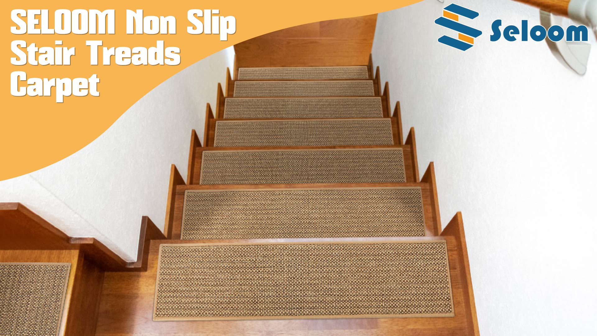 vloertapijt Stair Treads One Piece Noord Europe Arc Non-slip Carpet Rug