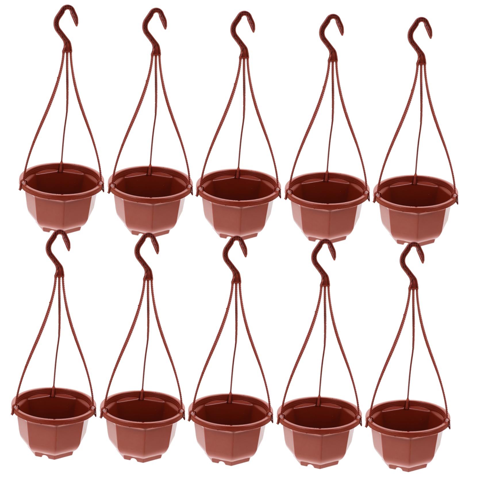 Pots suspendus HEMOTON en plastique avec crochets pour chlorophytum