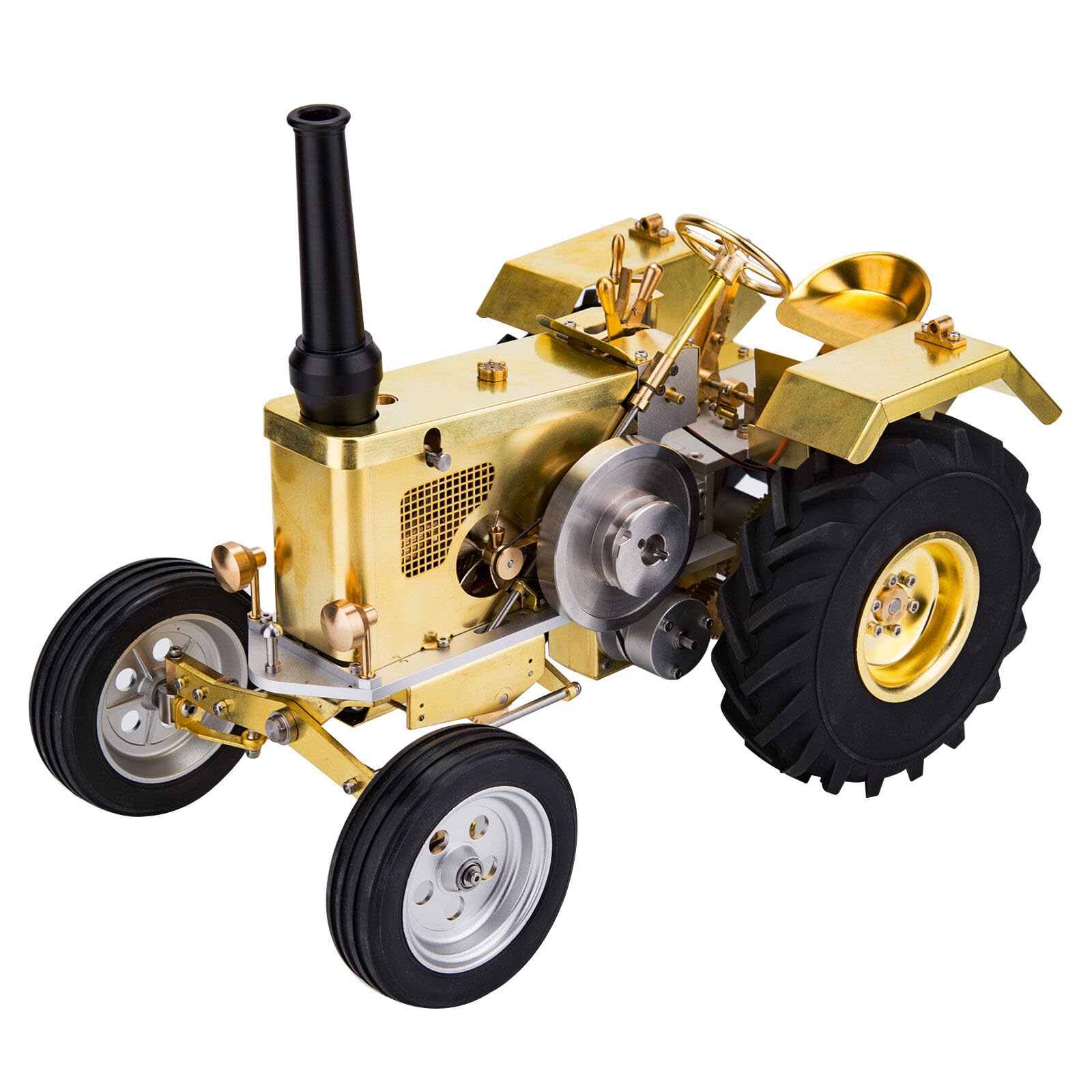 Mini tractor de motor de gasolina retro modelo 1.6CCHorizontal refrigeración por aire de un solo cilindro mecánico de ingeniería de vehículos agrícolas para adultos coleccionistas -T16