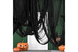 400 x 71'' Halloween Creepy Black Gauze Fabric