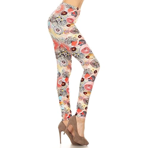 Leggings Depot High Waisted Camouflage & Multiple Print Leggings for Women - Reg, Plus, 1X3X, 3X5X