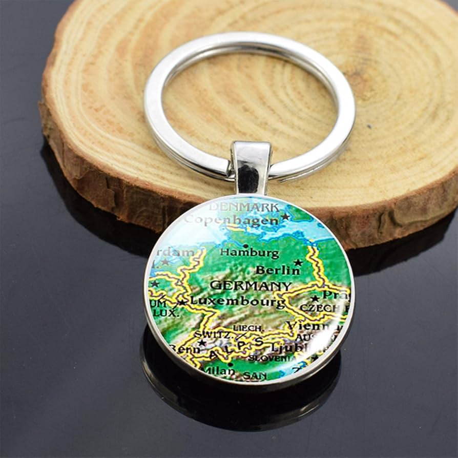 ティファニー キーリング キーホルダー 地球 アース 世界地図