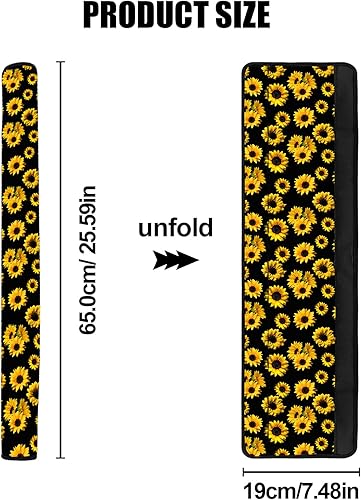 Miniatura 7 de Funda para cinturón de seguridad para adultos, 1 funda para cinturón de seguridad extra larga, fundas para cinturón de seguridad, cojín de correa de