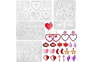 JHYlilia Silicone Molds Valentines Day Earring Resin Silicone Molds Kit