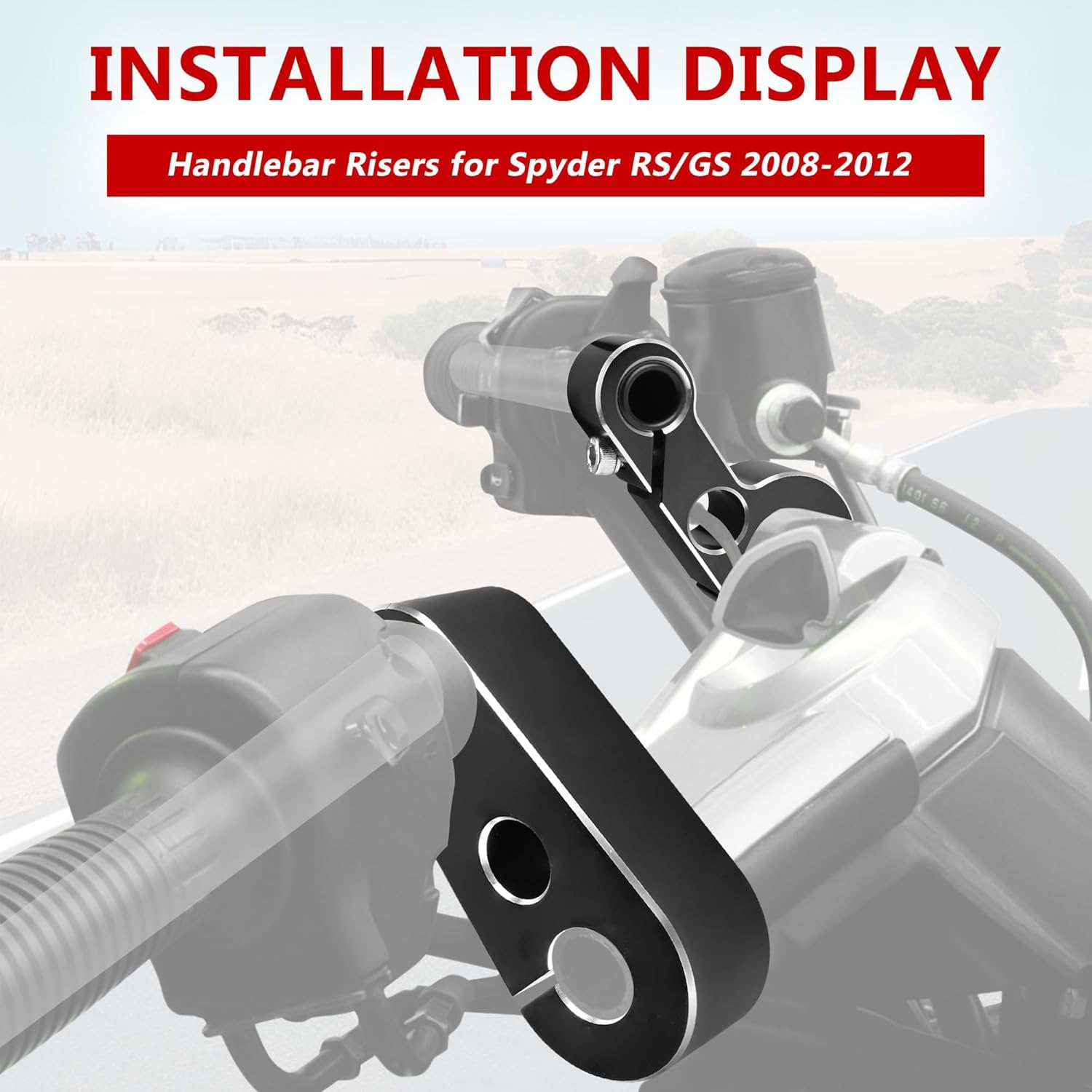 Pullback Handlebar Risers Fit for Can Am Spyder RS GS 2008 2009 2010 2011 2012 Accessories Aluminum Handle Bar Riser