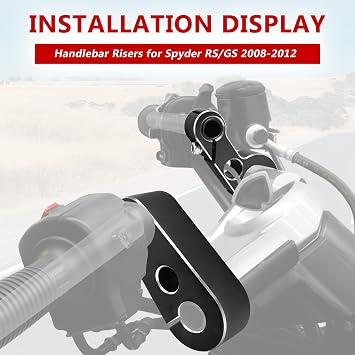 3.5in Split Pullback Handlebar Risers For Can Am Spyder RS GS 2008 2009 2010 2011 2012 Models Handle Bar Accessories
