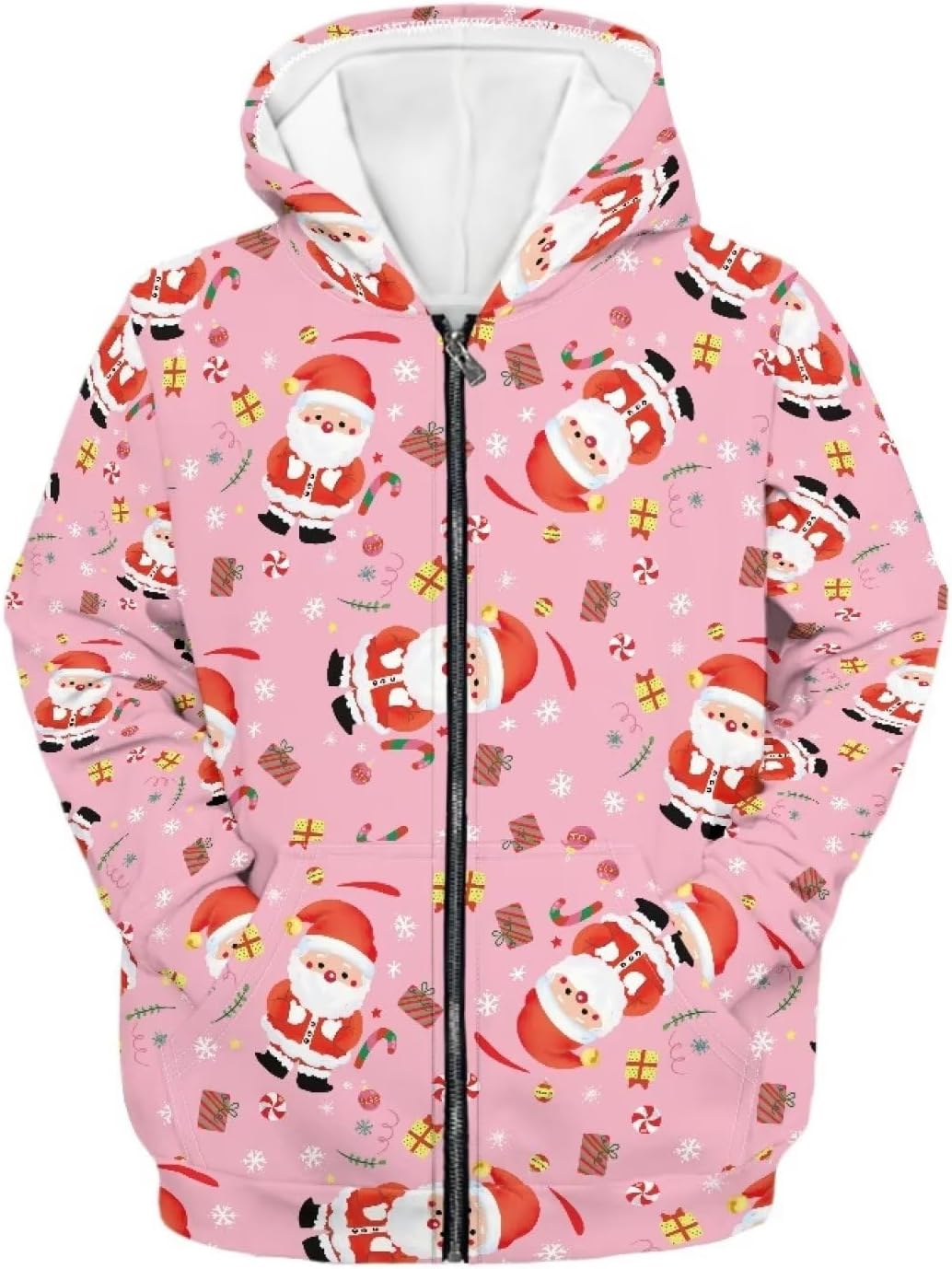Age 6-16 Year Old Unisex Kids Zip Up Hoodie Jacket Coats with Pocket Sweatshirts for Teen Girls Boys