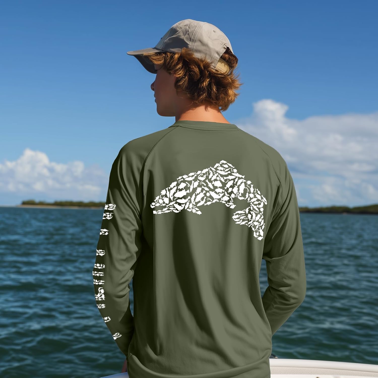 Palmyth Fishing Shirts for Men Sun Protection Long Sleeve T Shirt UPF 50+ Quick Dry Tee - Image 2