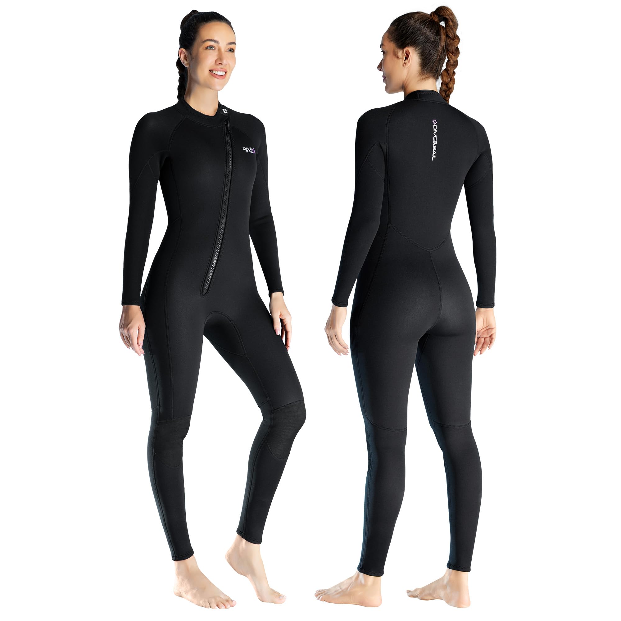 Neoprenanzug 1,5mm Vollanzug Frontreißverschluss Tauchen Surfen | Elastisches Stretch Neopren Taucheranzug 1.5 mm dick geeignet für Tauchen Surfen Schwimmen und alle gängigen Wassersportarten
