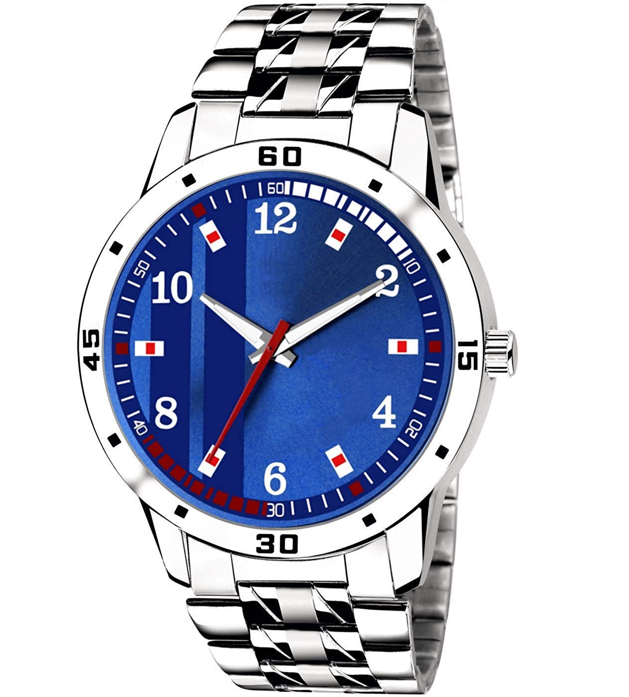 Praizy Blue Dial Stainless Steel Analogue Mens Watch (B08R2YZXKM) Amazon Price History, Amazon Price Tracker