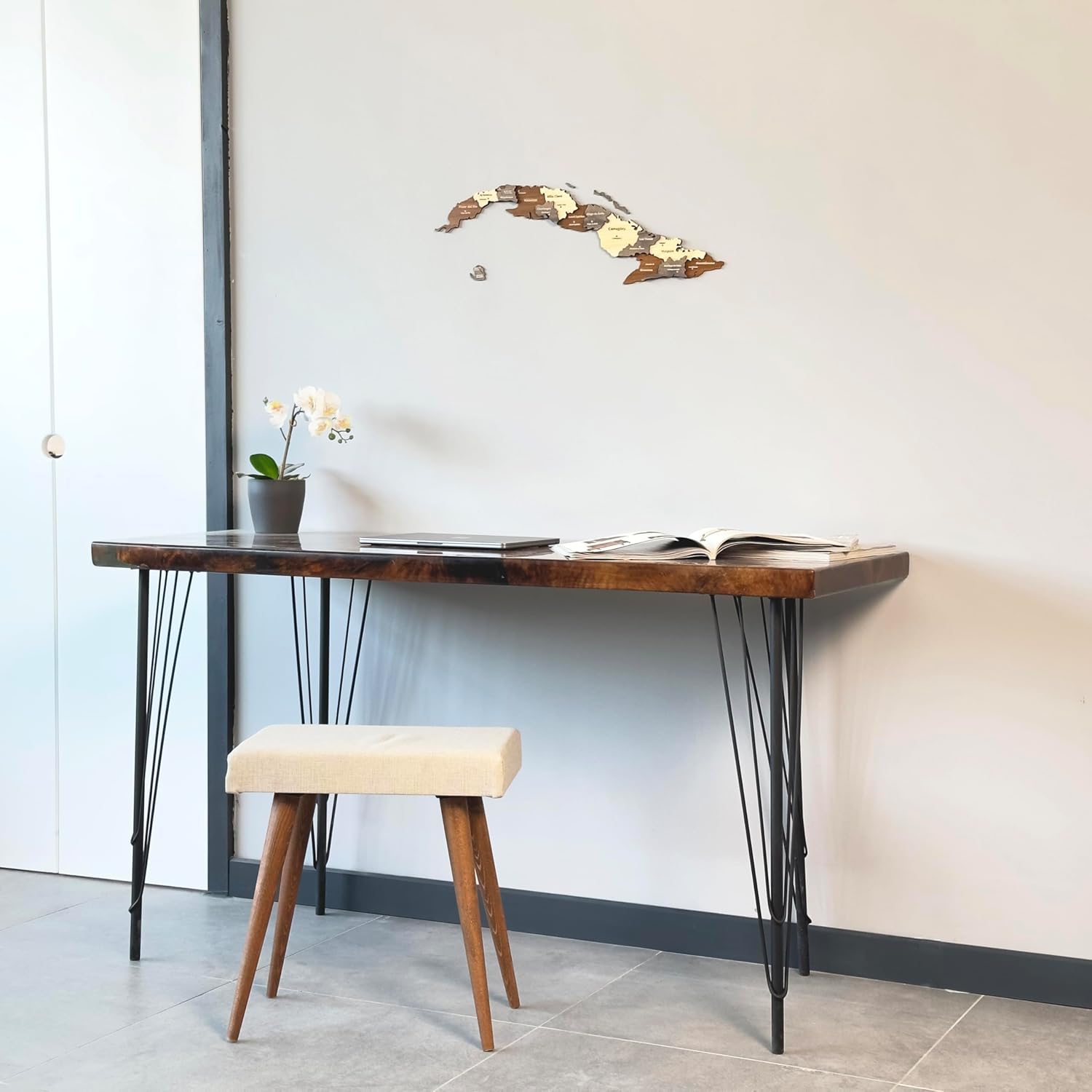 Colorfull Worlds 3D Wooden Cuba Wall Art, Handcrafted Home and Office Decor, Multilayered Design, Perfect Cuban-Inspired Accent (60 x 20 cm | 23.6" x 7.9") - Image 3