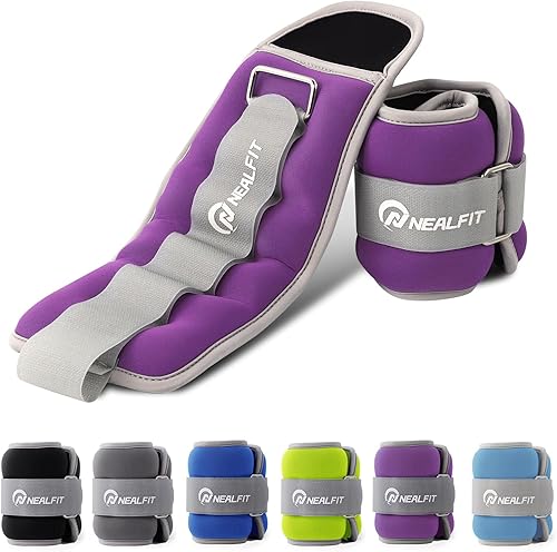 Miniatura 9 de Pesas de tobillo para hombres, mujeres y niños, pesas para piernas, brazos y muñecas con correa ajustable para correr, gimnasia, aeróbica, gimnasio,