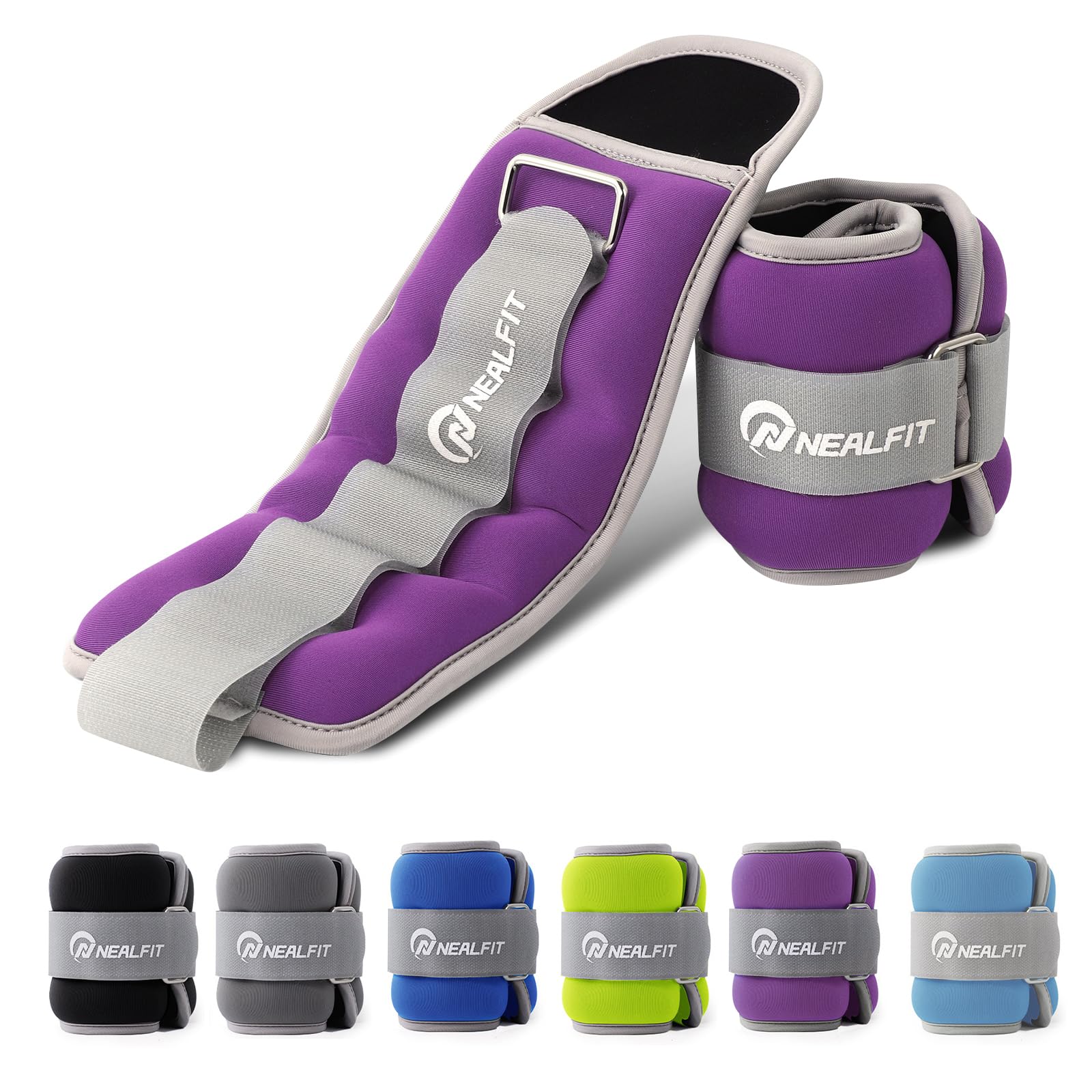 Ankle Weights for Men Women Kids, Leg Arm Wrist Weights with Adjustable Strap for Running, Gymnastics, Aerobics,Gym, Fitness