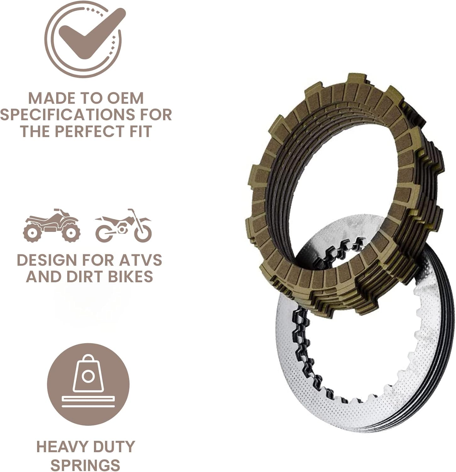 Tusk Clutch Kit With Heavy Duty Springs Compatible with Yamaha Blaster 200 1988-2006