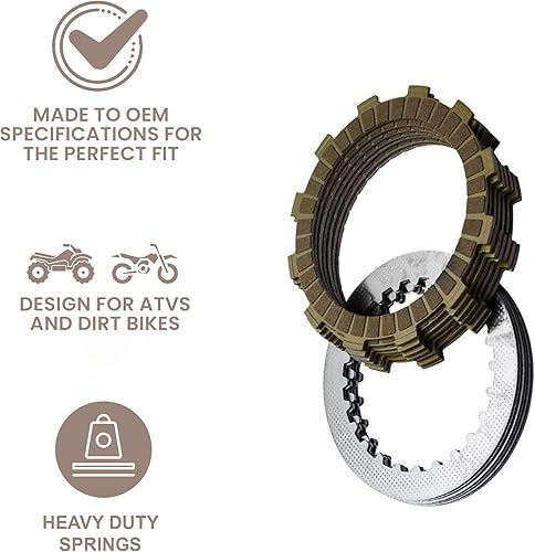 Miniatura 4 de Tusk Kit de embrague con muelles resistentes compatibles con Yamaha Raptor 660 2001-2005