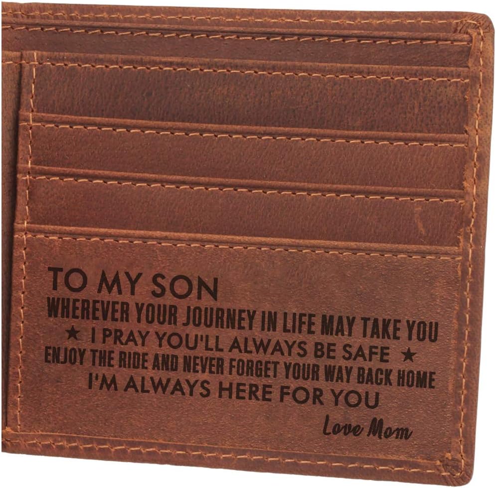 awofer Mens Wallet - Leather Wallets, The Perfect Mens Gift for Dad Son Husband Boyfriend, Anniversary Birthday Father's Day Gifts
