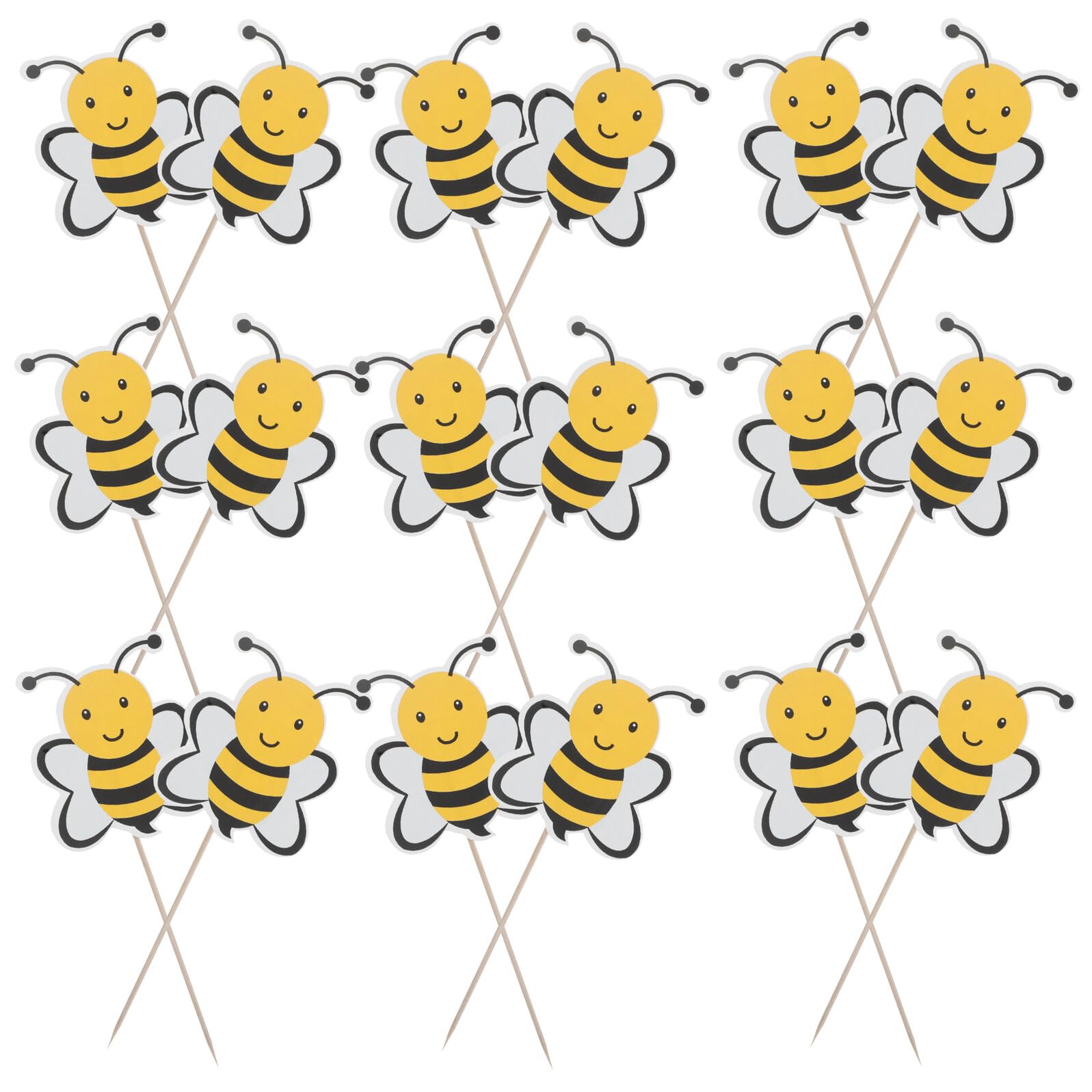 Decoración de tartas con palillos de abejas para pasteles festivos 8