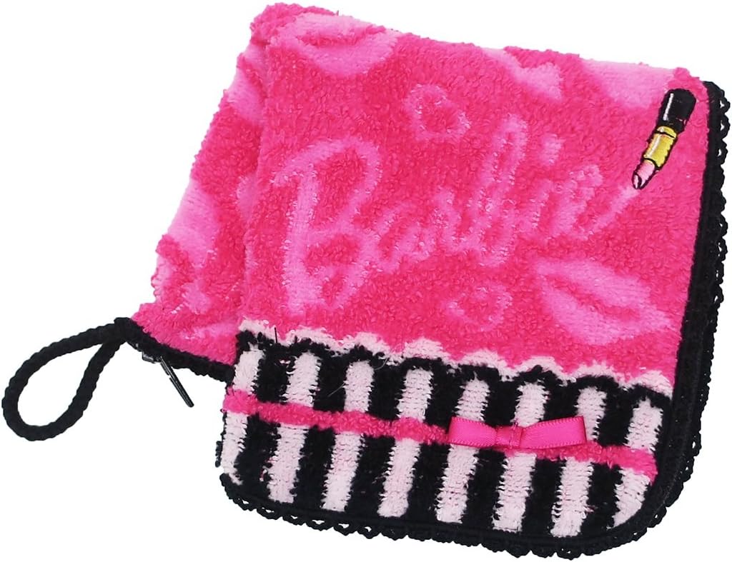 丸眞 ファスナー付タオル Barbie バービー 23 23cm リップハート Kazchess Kz