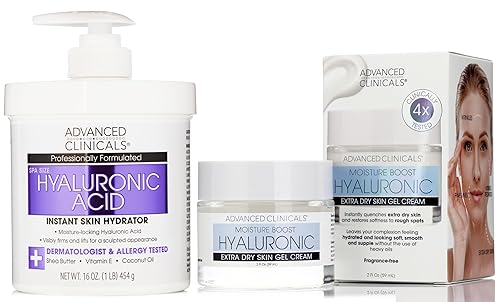 Miniatura 58 de Advanced Clinicals Loción facial tipo gel de colágeno Péptido de colágeno + hidratante de ácido hialurónico para la cara ayuda a hidratar la piel