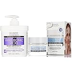 Advanced Clinicals Hyaluronic Acid Face Moisturizer Gel Cream + Hyaluronic Acid Body Cream 2pc Hydrating Skincare Set For Women & Men To Reduce Appearance Of Dry Skin, Wrinkles, & Fine Lines, 2pc Set