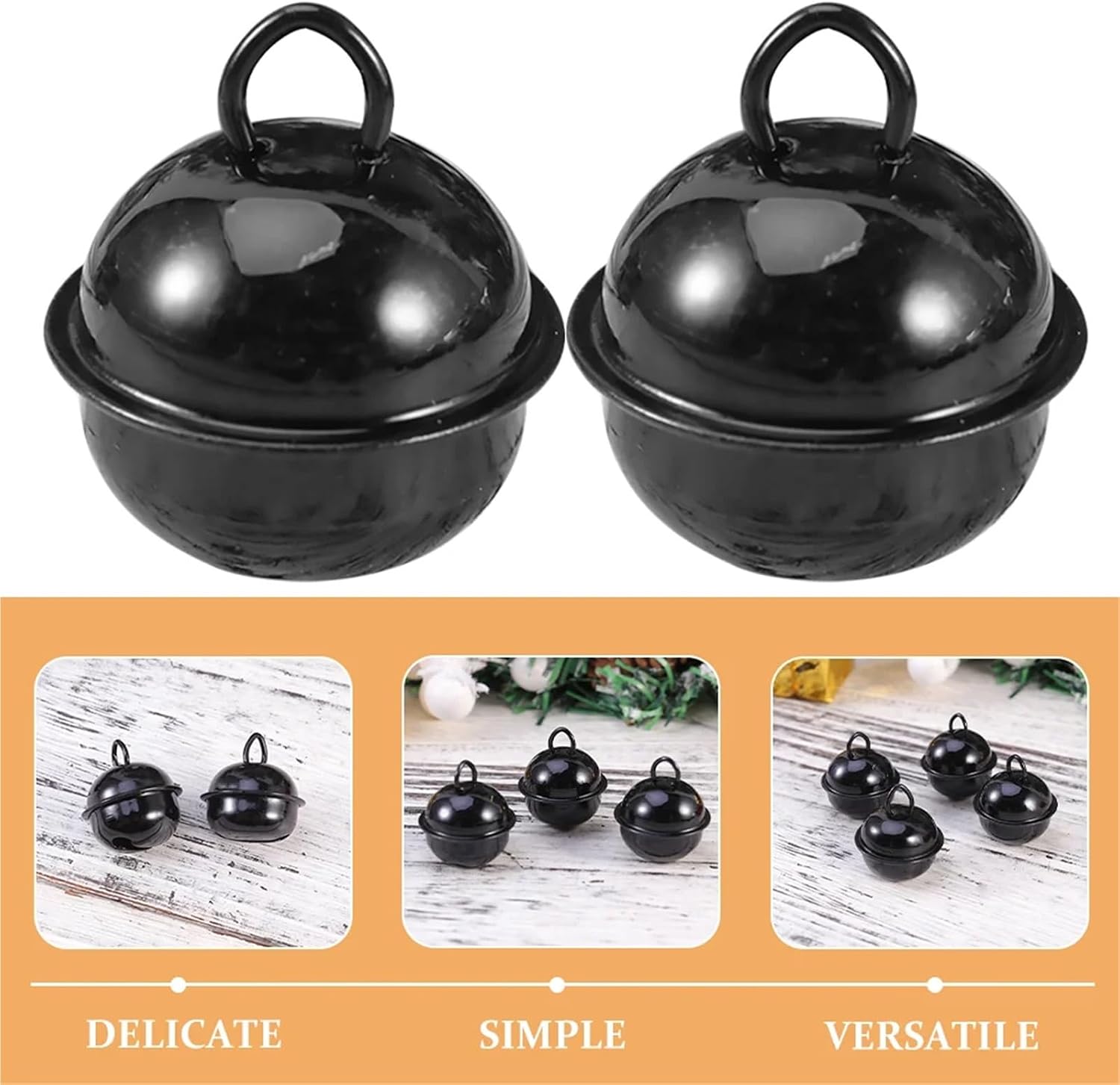 Bells for Crafts Small Bells for Crafts 250pcs for Crafting Rustic Iron Bell for Christmas Wind Chimes Jewelry Ornaments
