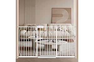 Fairy Baby Extra Wide Pressure Mounted Baby Gate, 62-67 Inch