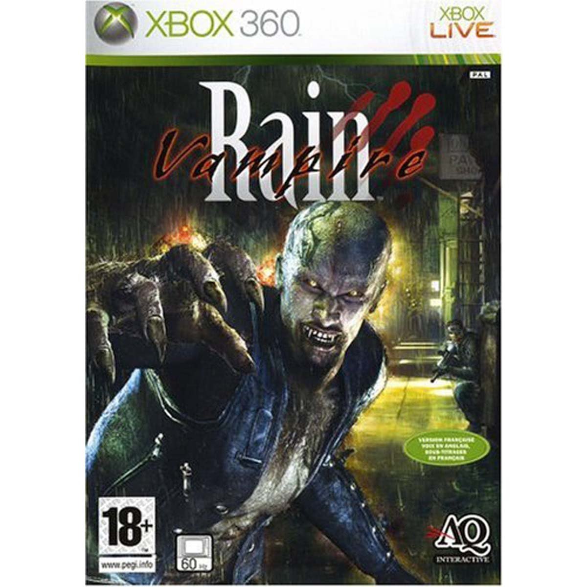 Jeu Vampire Rain - Xbox 360/One/Series X FR Complet