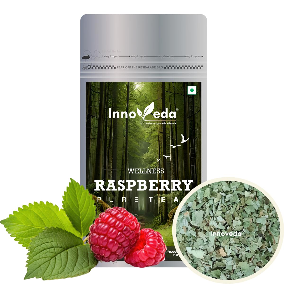 INNOVEDA Raspberry Leaf Green Tea For Women Health Pcos Fertility Support Expecting Mothers 30 Cups,100 Grams (B0C74KJ7K1) Amazon Price History, Amazon Price Tracker