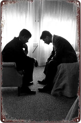 JFK RFK - Póster de metal vintage para pared, decoración para el hogar, bar, pub, club, cafetería, 8 x 12 pulgadas