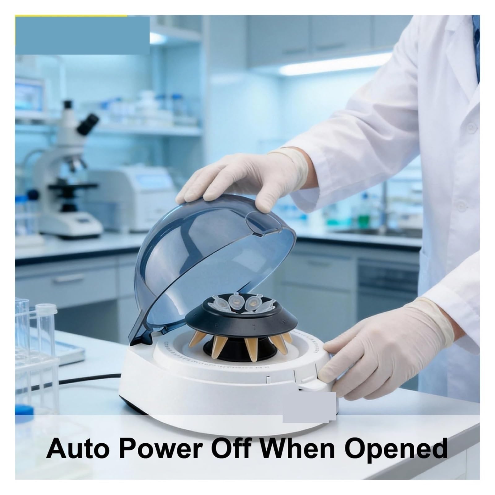 Centrífuga de mesa, Mini Centrífuga Microcentrífuga 7000 RPM De 0,2 Ml Tubo PCR Laboratorio Portátil Sobremesa Pantalla Digital | ONI-7080E