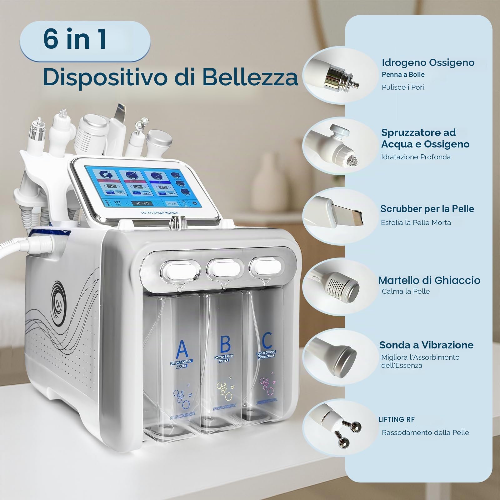 Hydrogen Oxygen Skin Care Machine idrofacciale