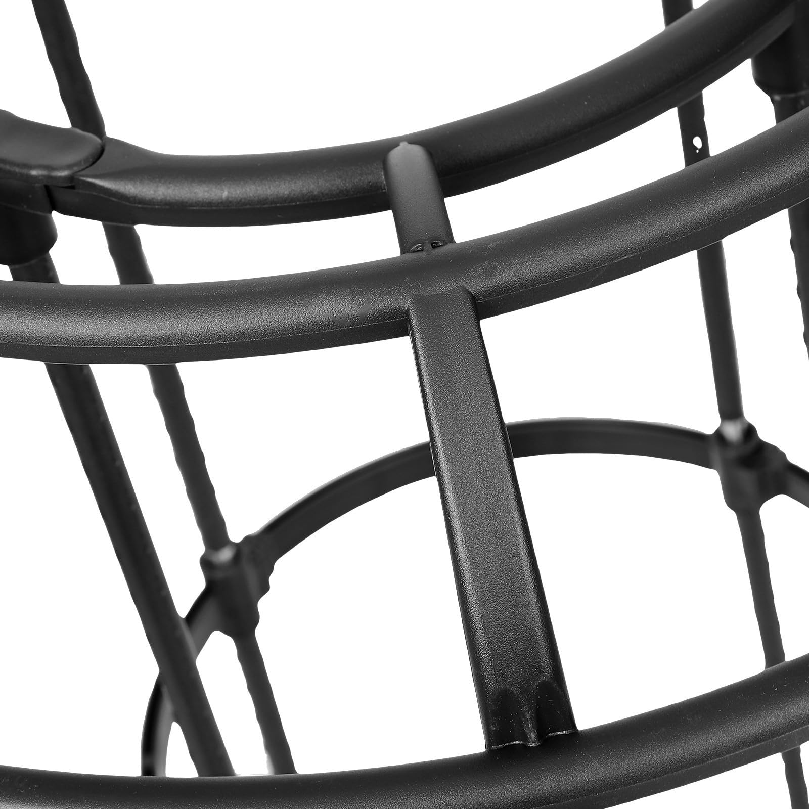 POPETPOP Enrejado Negro 25.4 Soporte para Plantas en Interiores Plástico Recubierto de Hierro y PP para Plantas Trepadoras Interior y Exterior