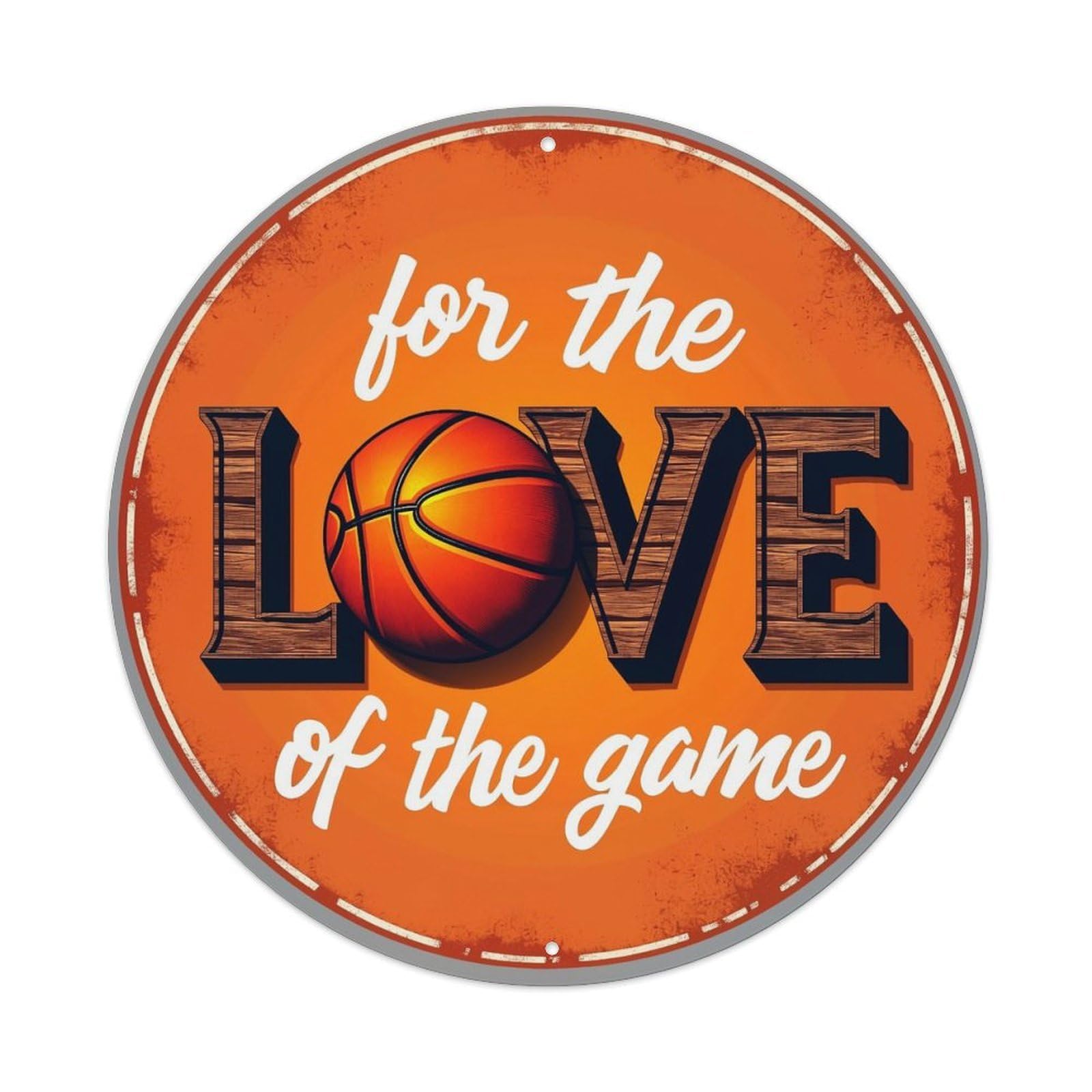 For The Love Of Game Tin Sign Metal Poster Vintage Metal Signs for Home Man Cave Bar Cafe Kitchen laundry room Wall Decorations 8x8 inches