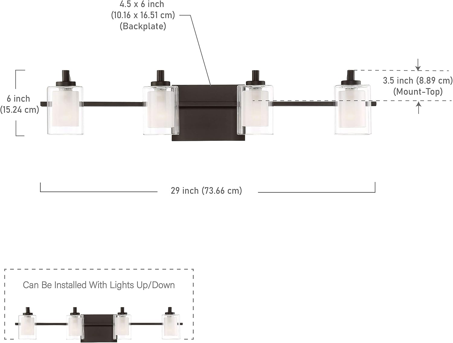 Buу 1 gеt 1 🔥 Quoizel KLT8604WTLED Kolt Modern Vanity Bath Lighting, 4-Light, LED 18 Watts, Western Bronze (6 H x 29 W)