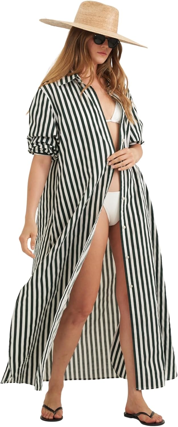 Gottex Beach Life Cotton Shirt Dress – Lightweight, Stylish & Relaxed Fit for Poolside & Casual Look