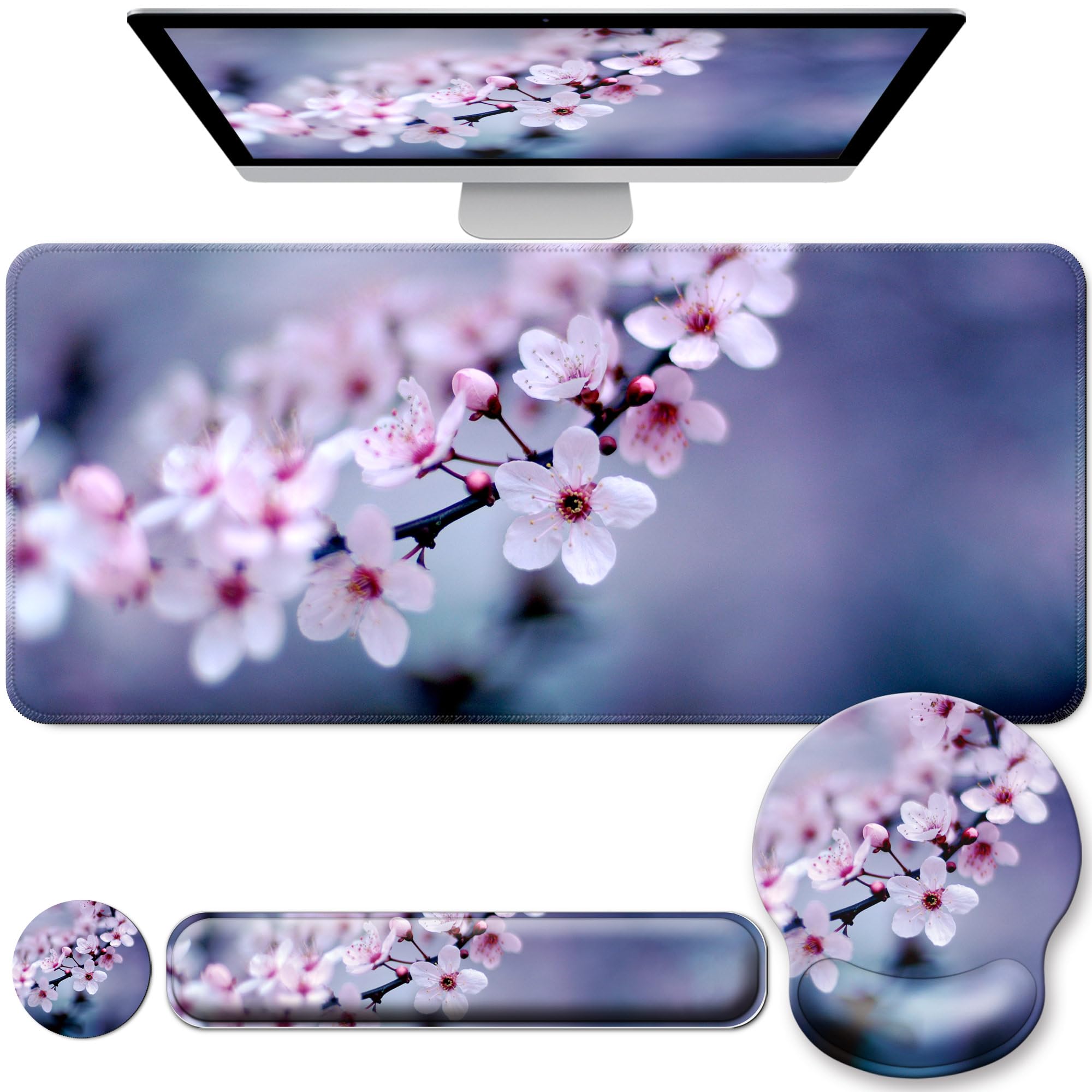 Desk Mat Set with Wrist Rest - Ergonomic Comfort -14