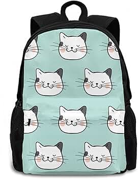 Amazon.co.jp: リュックサック リュック バックパック 猫柄 青い